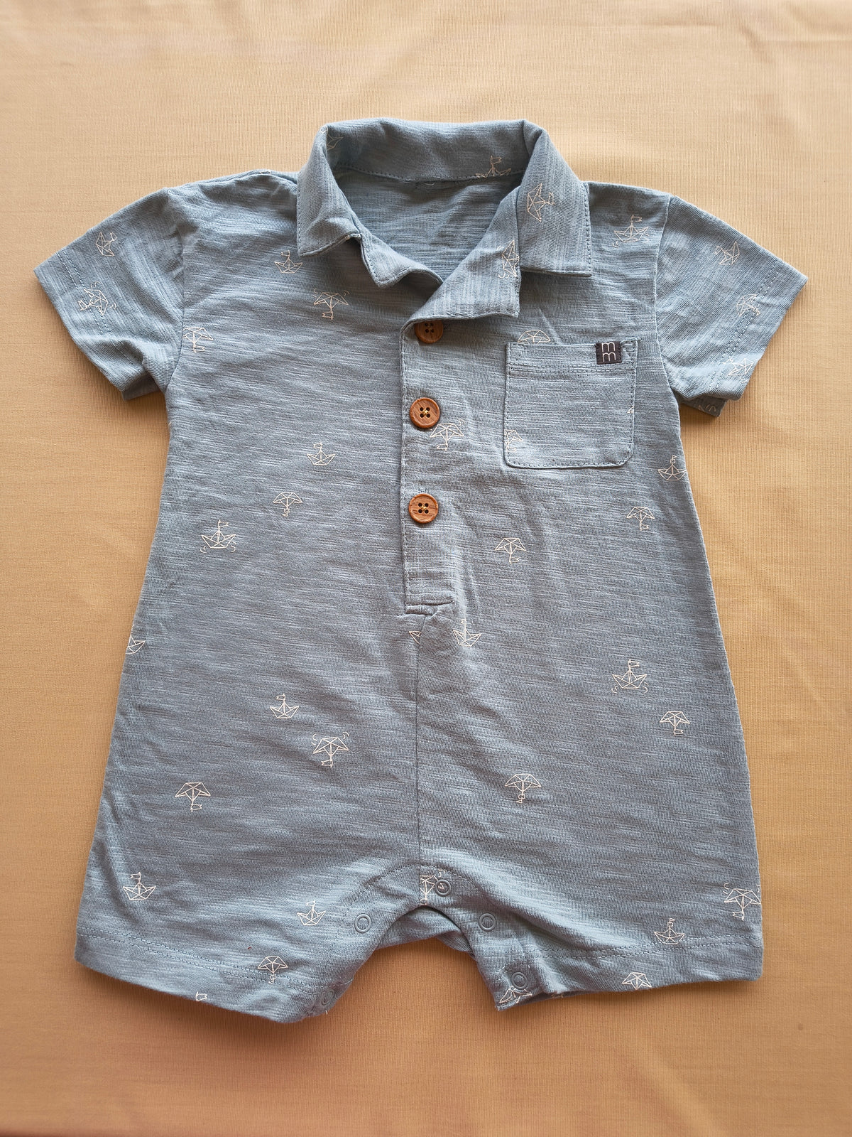Collar lil boat romper