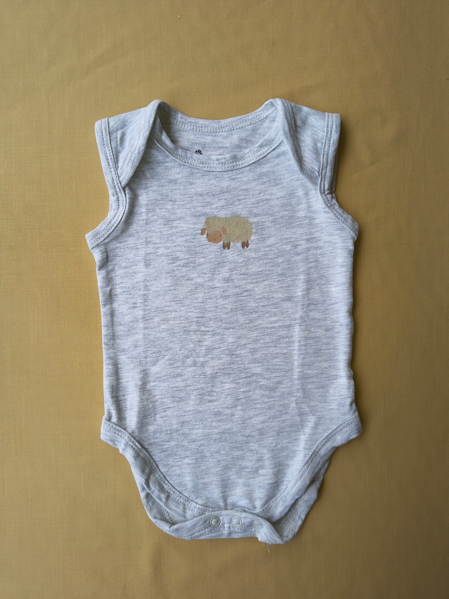 Sleeveless cotton romper