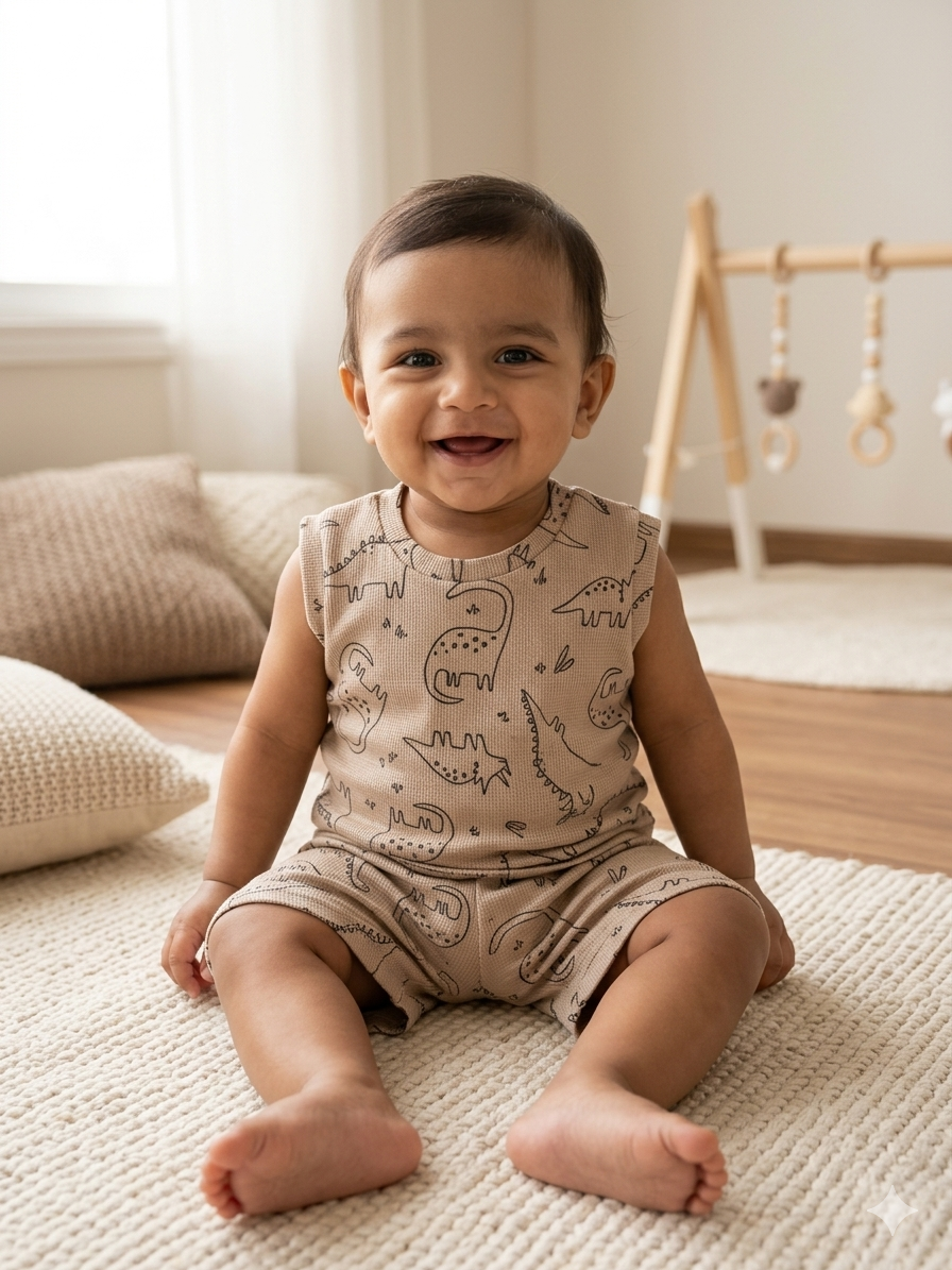 Sleeveless cotton co ords set