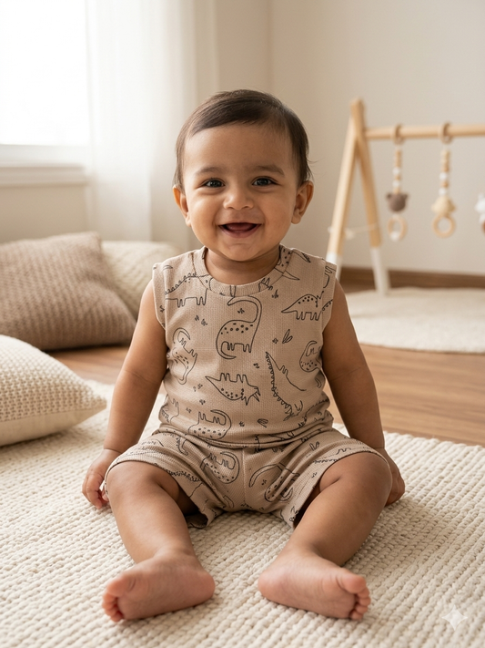 Sleeveless cotton co ords set