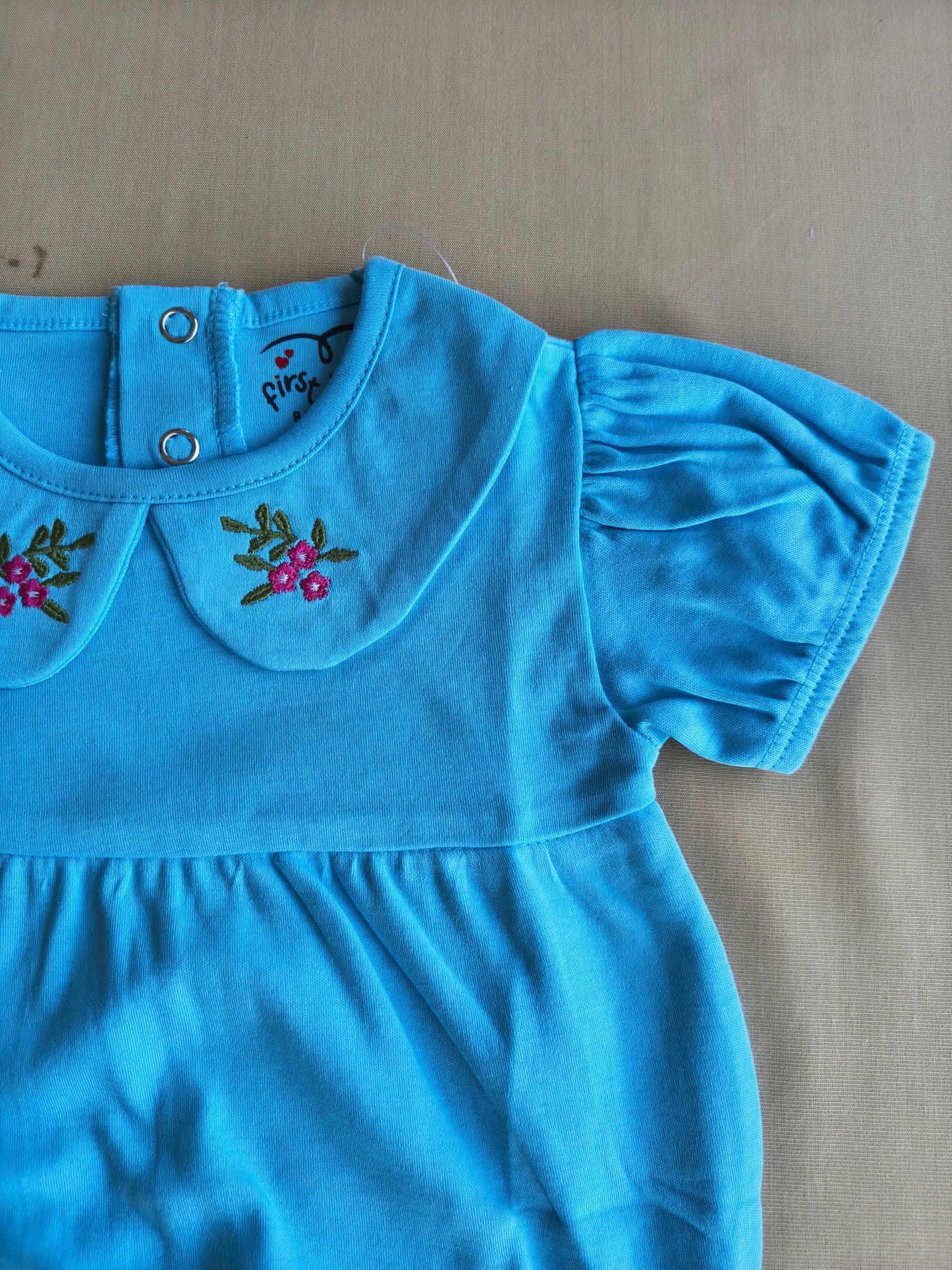Blue Cute Frill romper