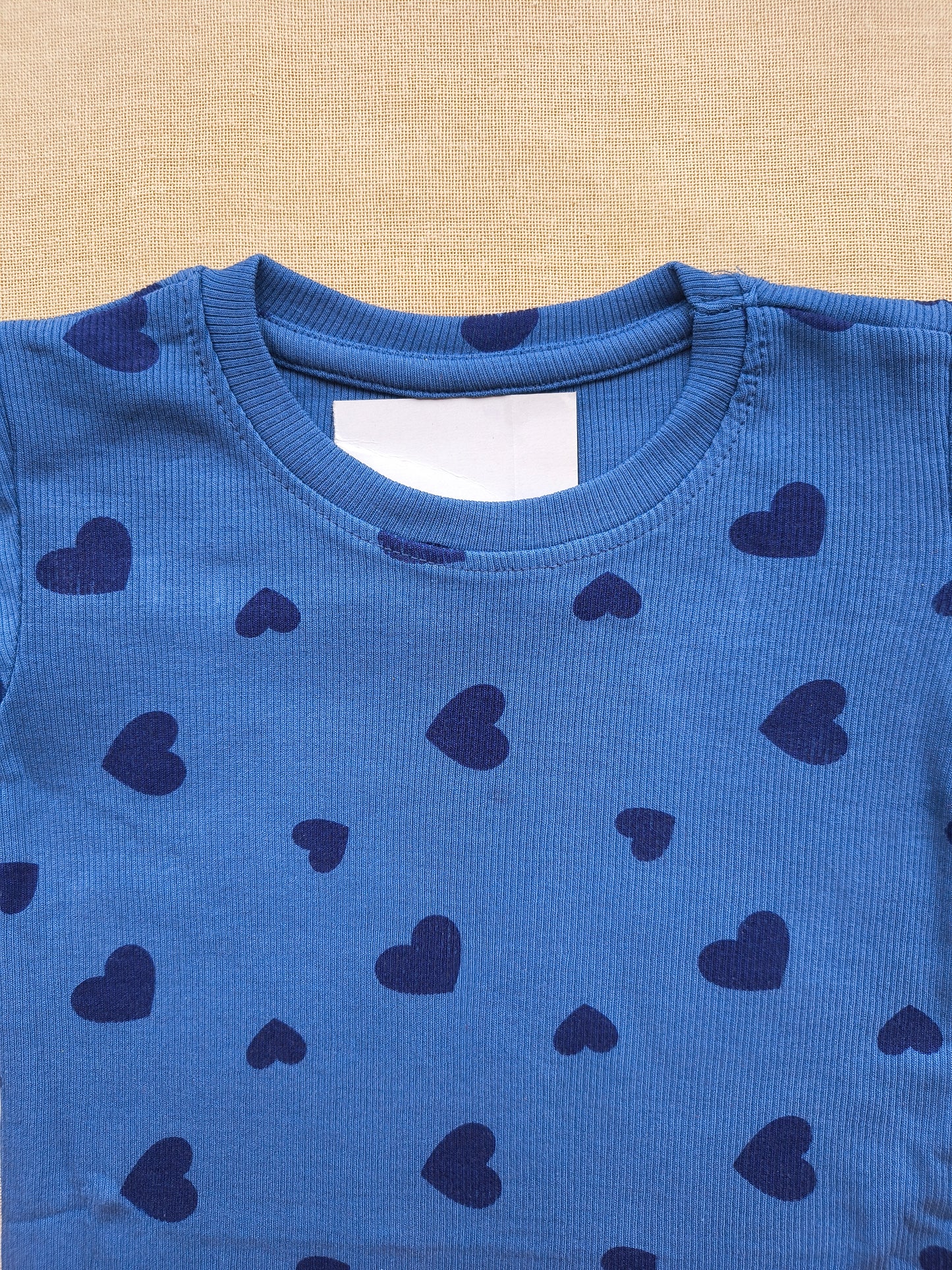 Blue heart pants set