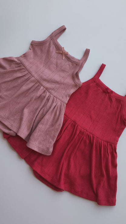 Buttersoft Salmon peach Frock romper