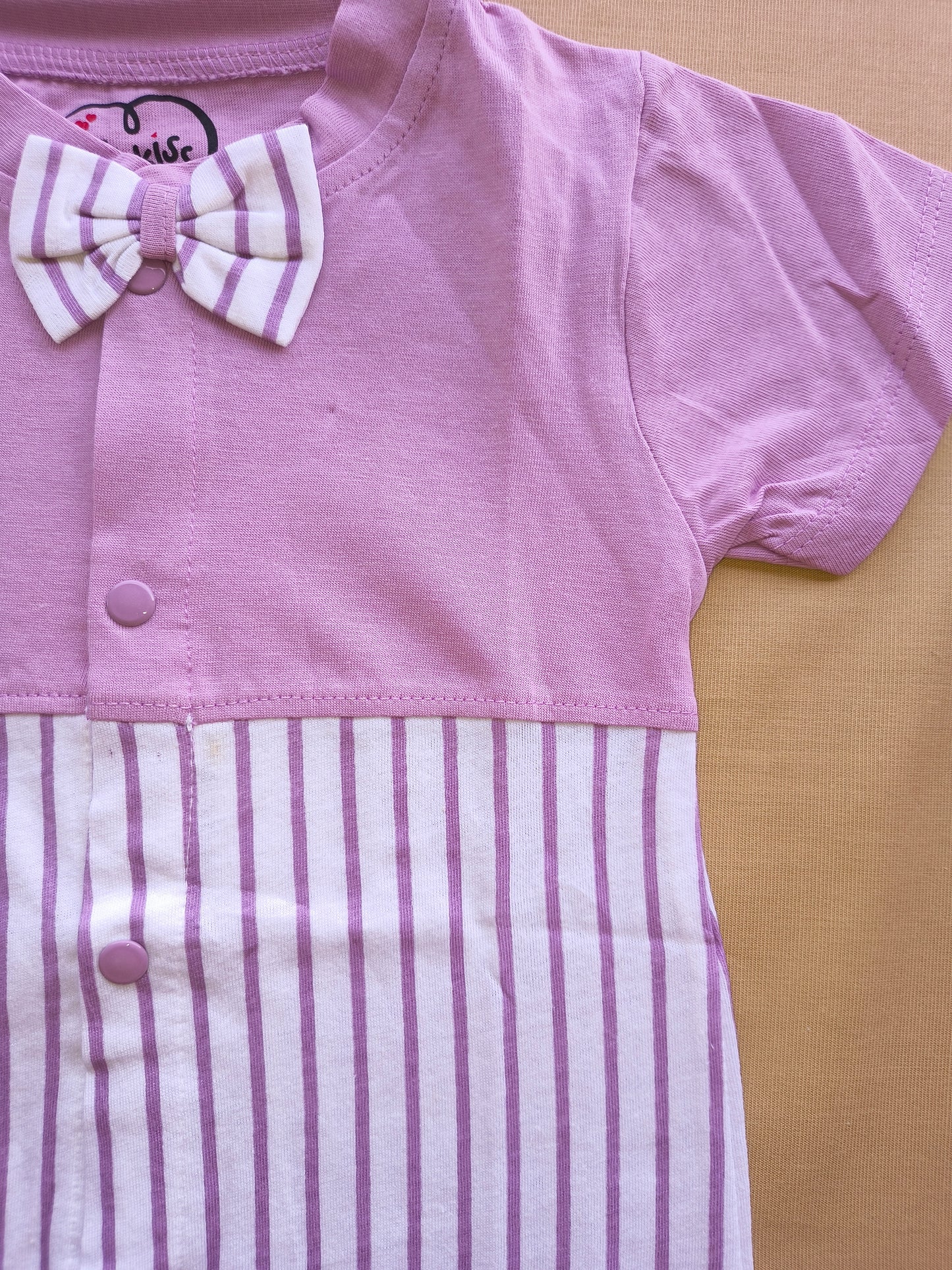 Bow Stripe romper