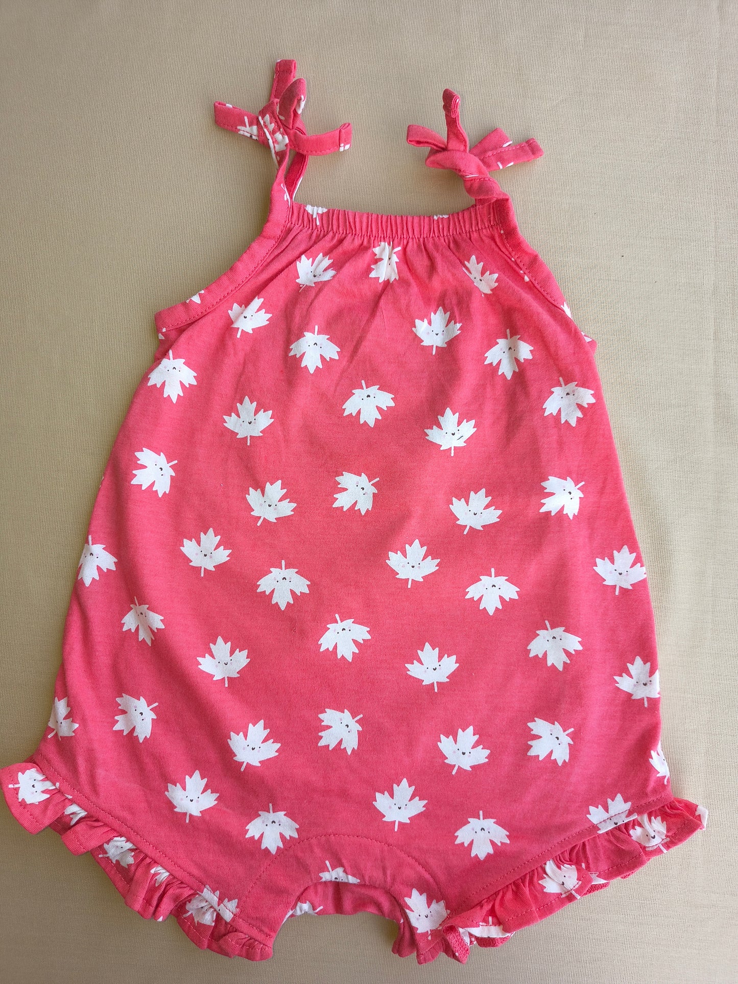 Love peach fancy romper