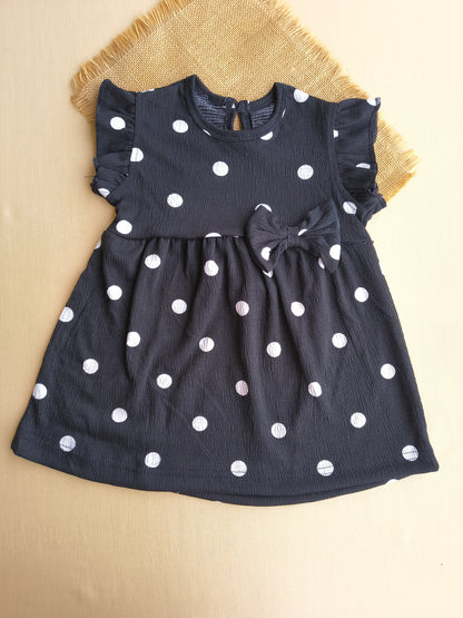 Polka Black Frock