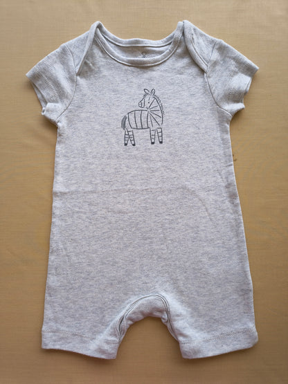Zebra Baby Half romper