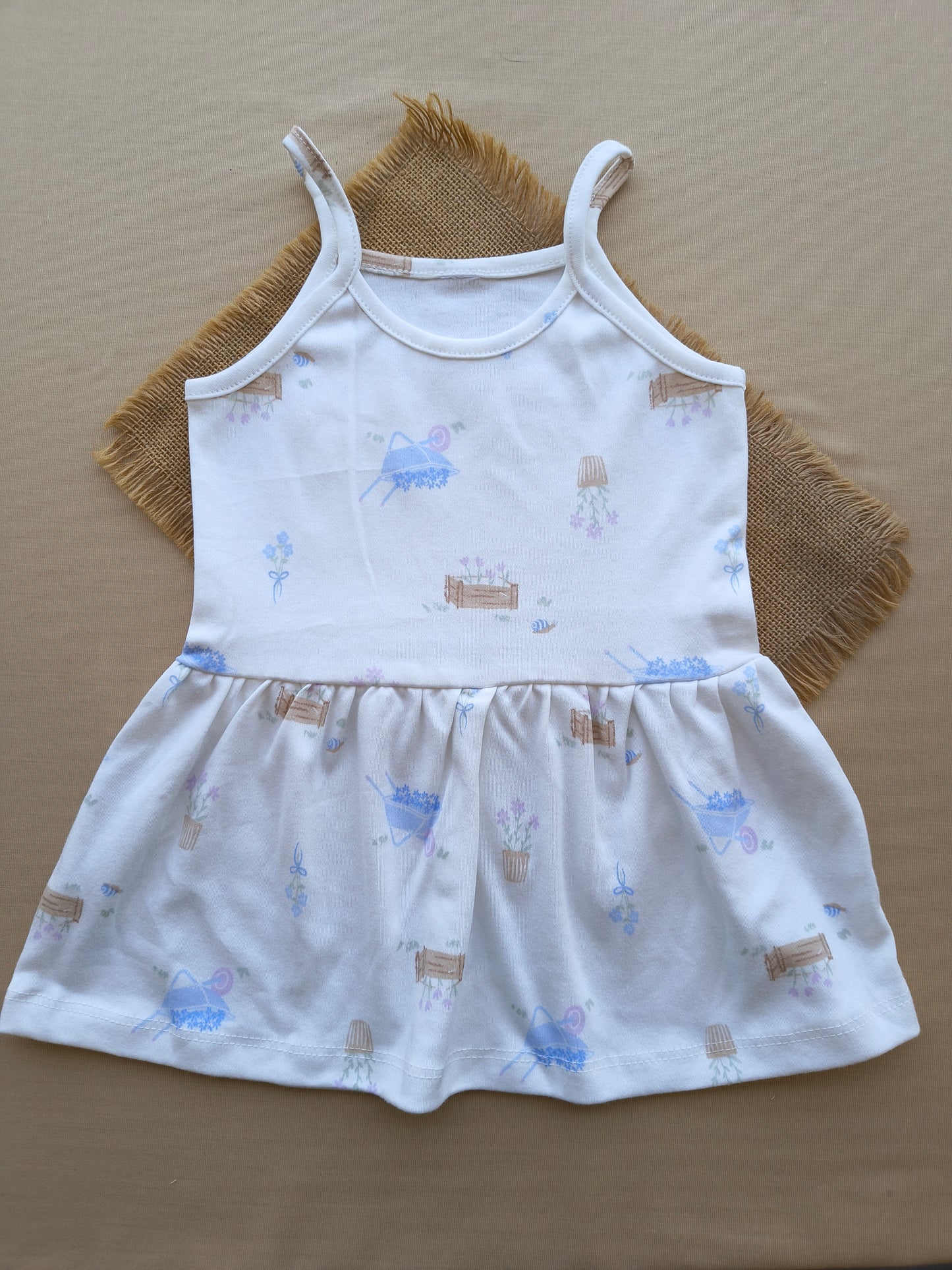Flora Basket spaghetti Frock