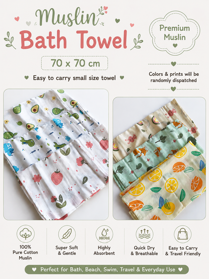 Muslin Bath towels