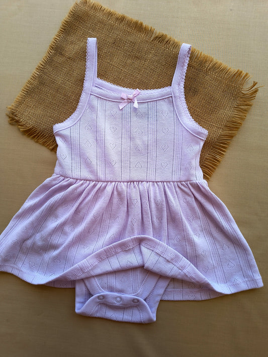 Purple 💜 spaghetti frock romper