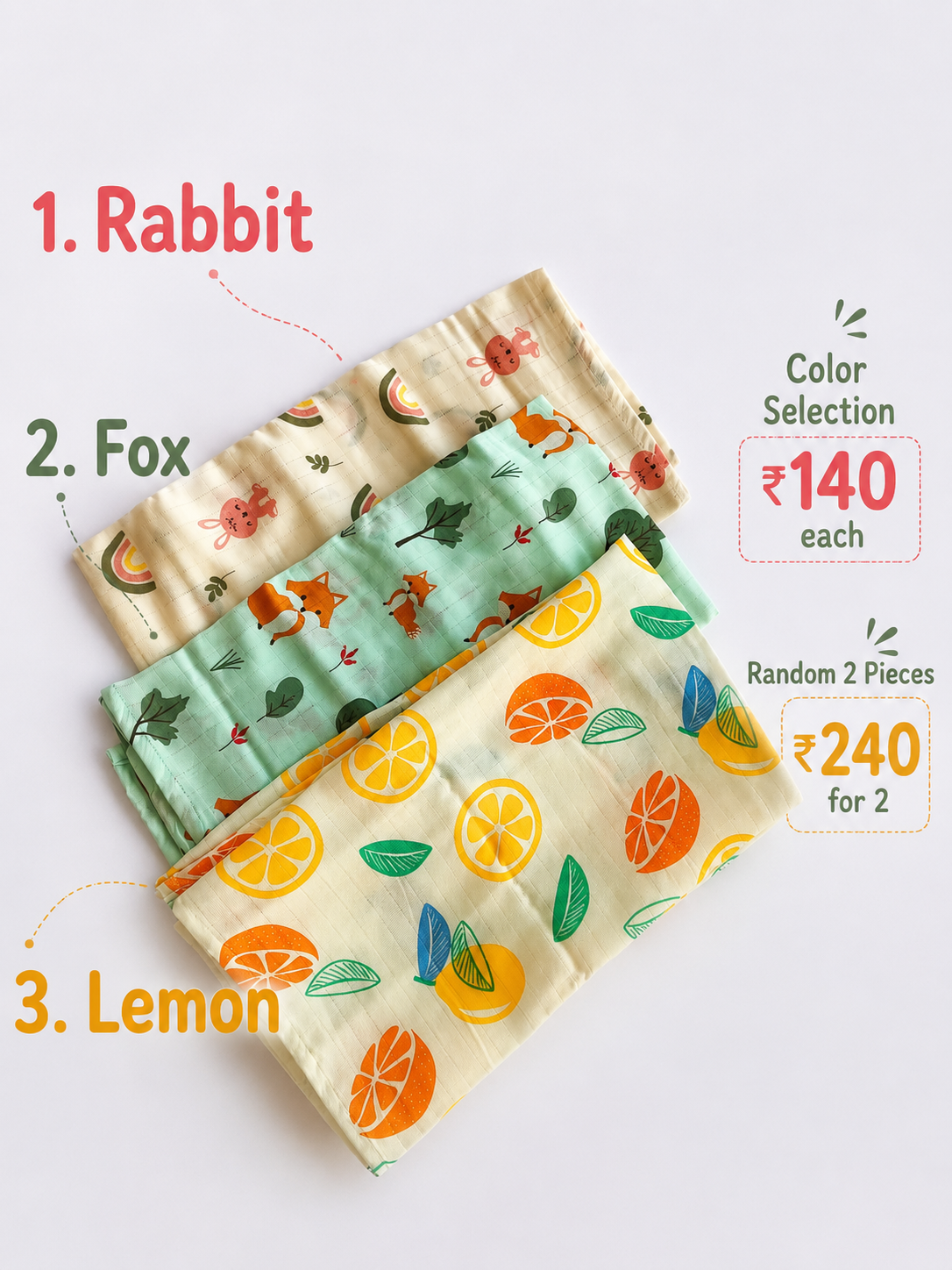 Muslin Bath towels
