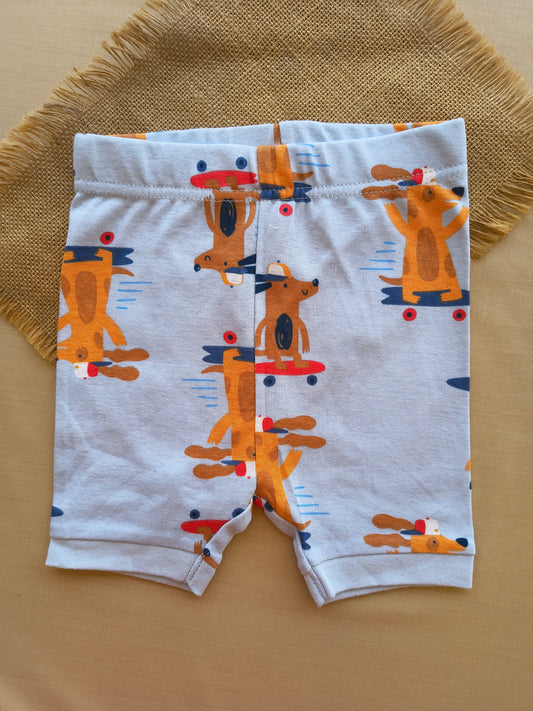 Skater blue cotton shorts