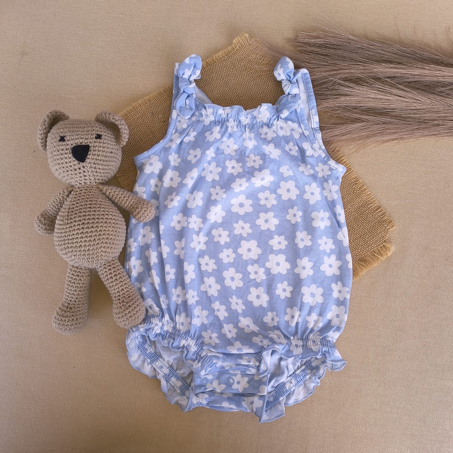Lilly blue fancy romper