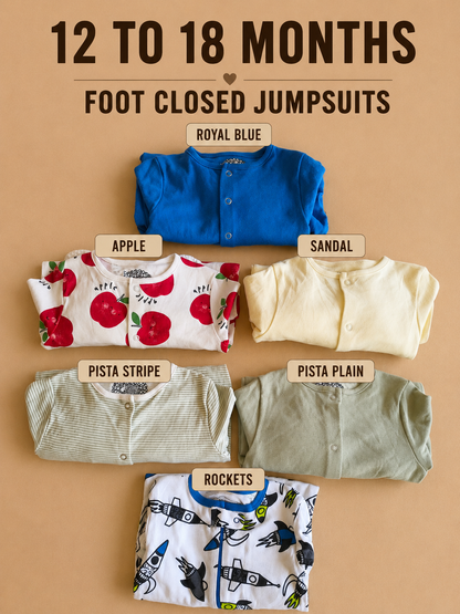 12 18 months 86 cm footed suits