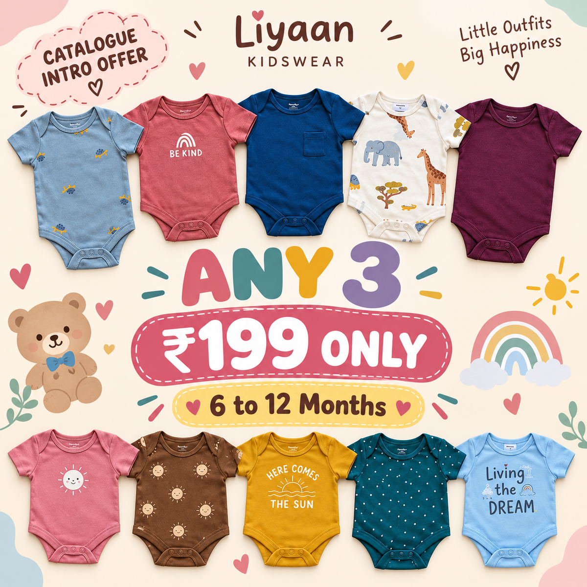 6 to 12 m ( offer onsies )