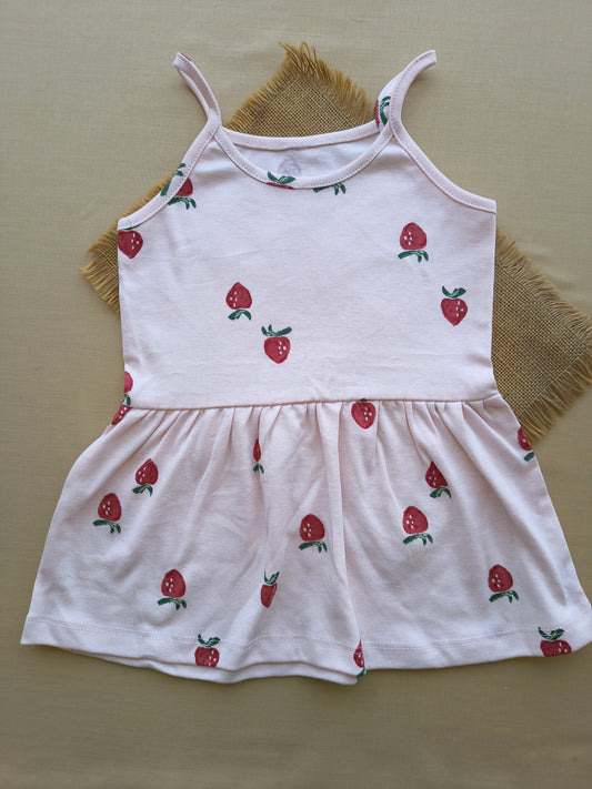 Strawberry 🍓 spaghetti Frock