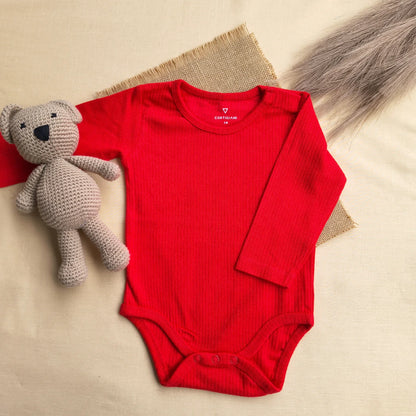 Red Branded bodysuit