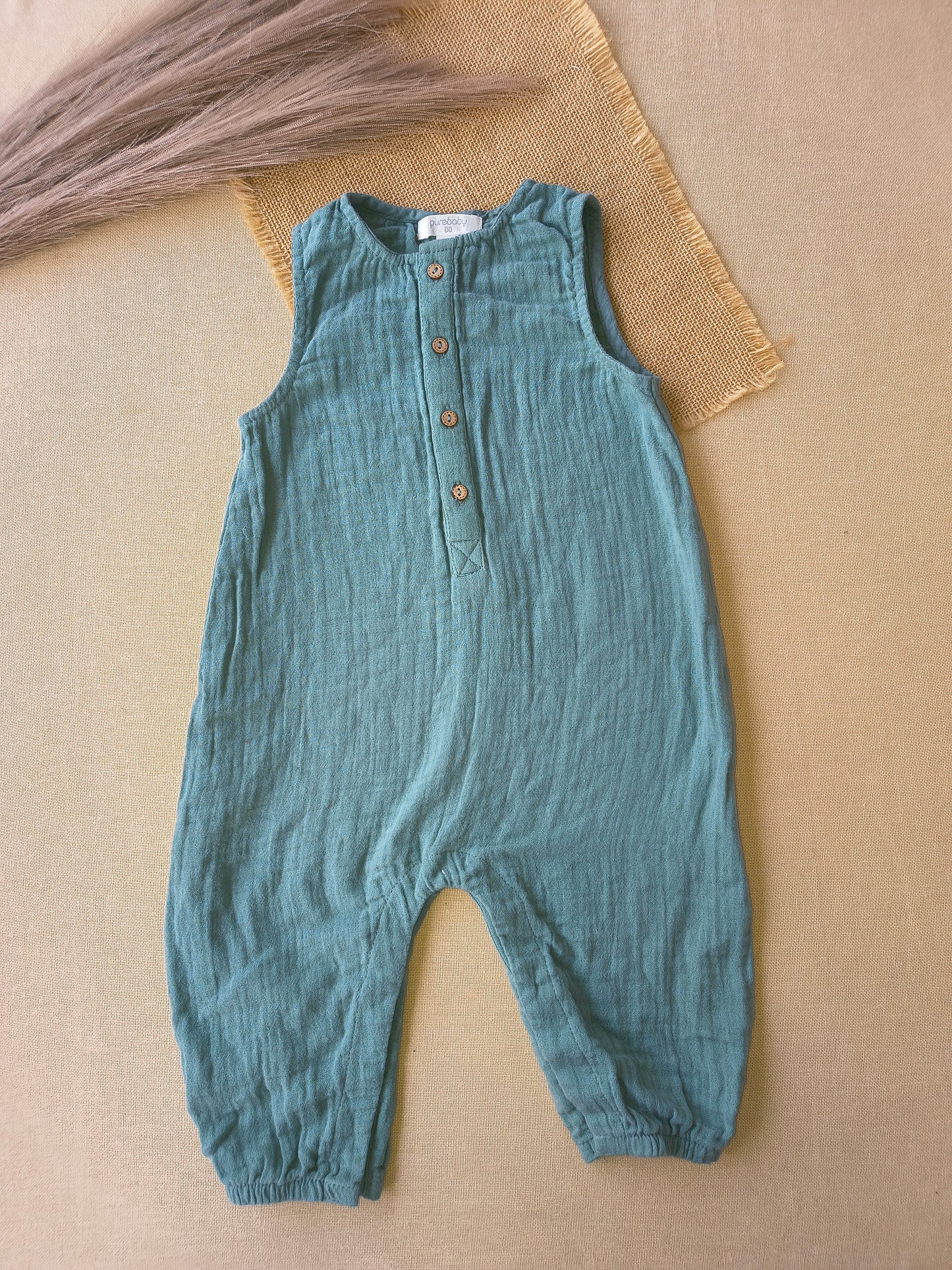Muslin Dungree Romper