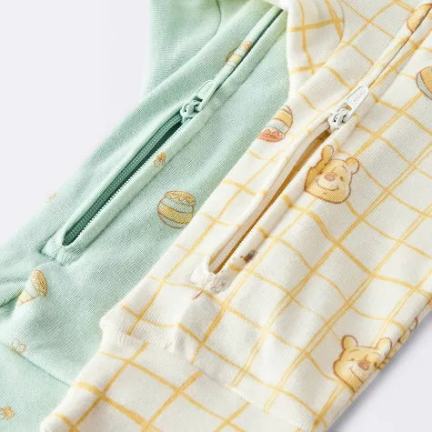 Sunny pooh check footless suits