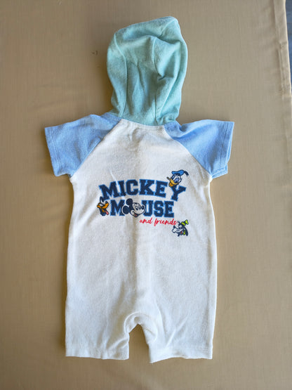 Mickey Winter Hooded Romper