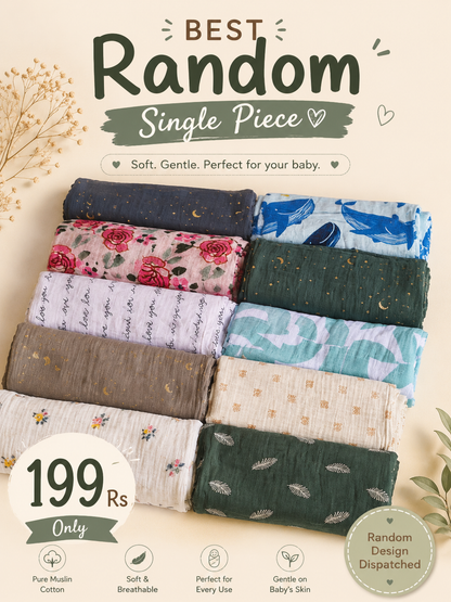 Premium Bug muslin swaddle
