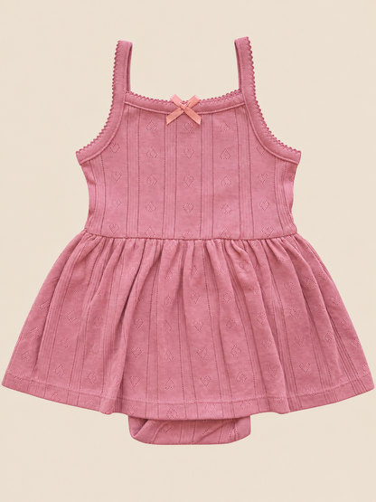 Buttersoft Salmon peach Frock romper