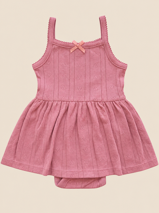 Buttersoft Salmon peach Frock romper