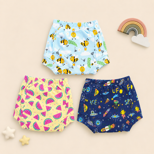Pack of 3 cloth diapers