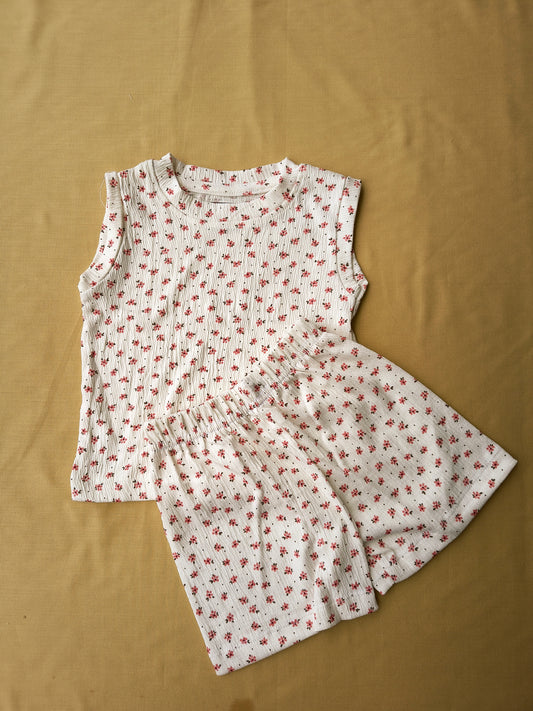 Sleeveless cotton co ords set