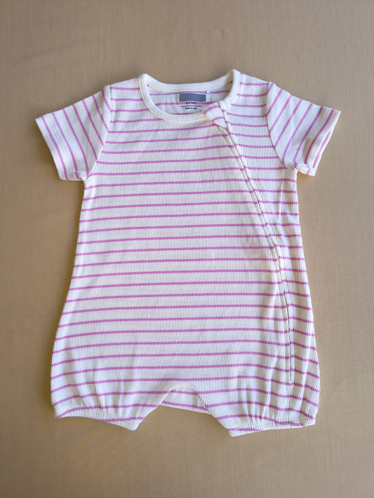 Pink stripe Premium Romper
