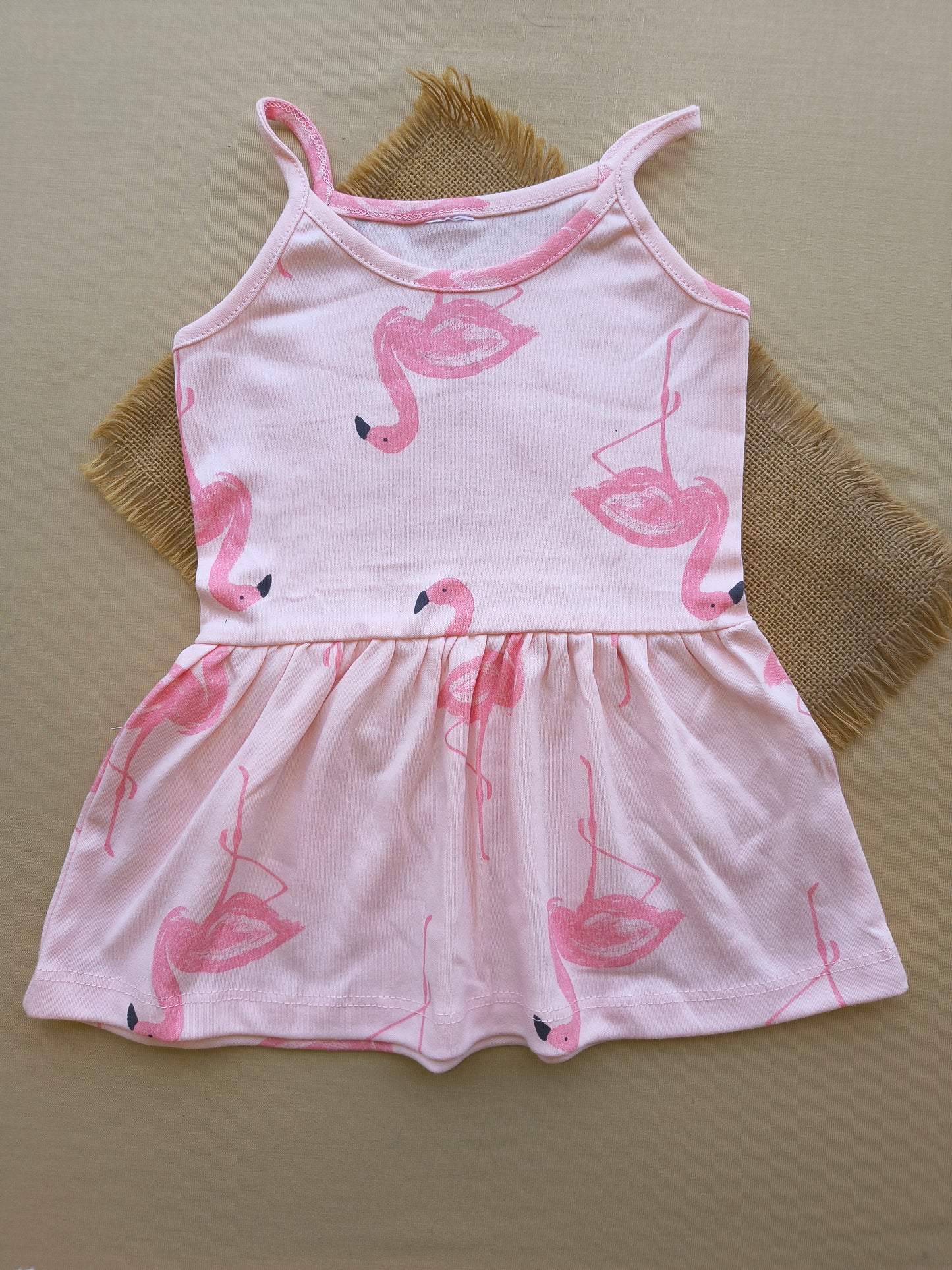Flamingo spaghetti Frock
