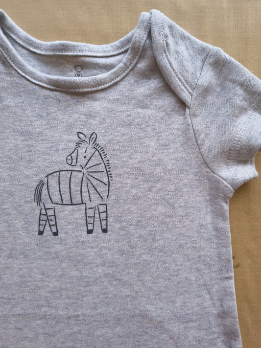 Zebra Baby Half romper