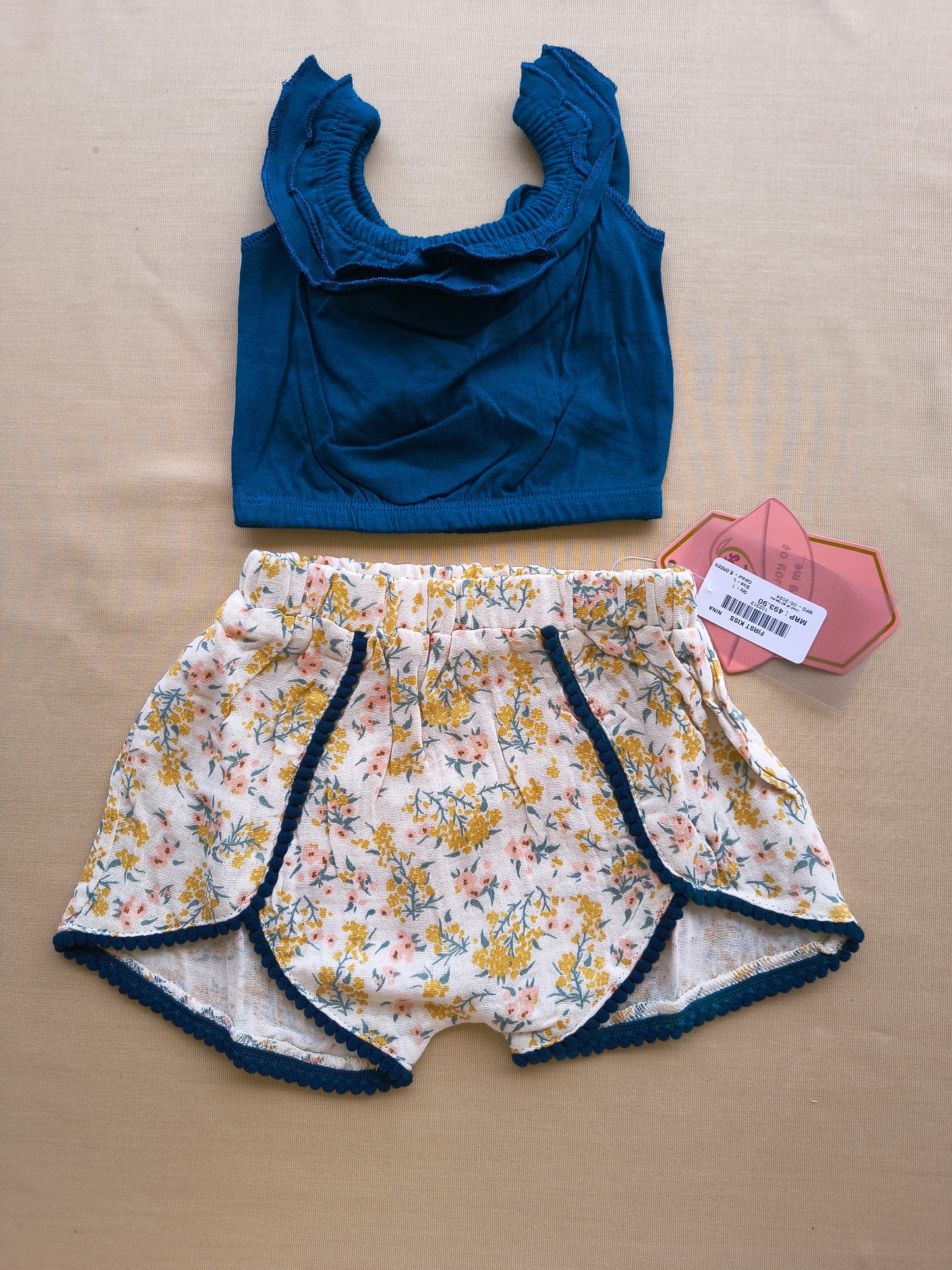 Croptop ruffle set