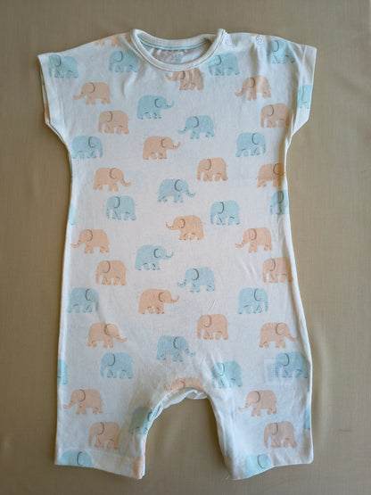 Lovely elephants half romper