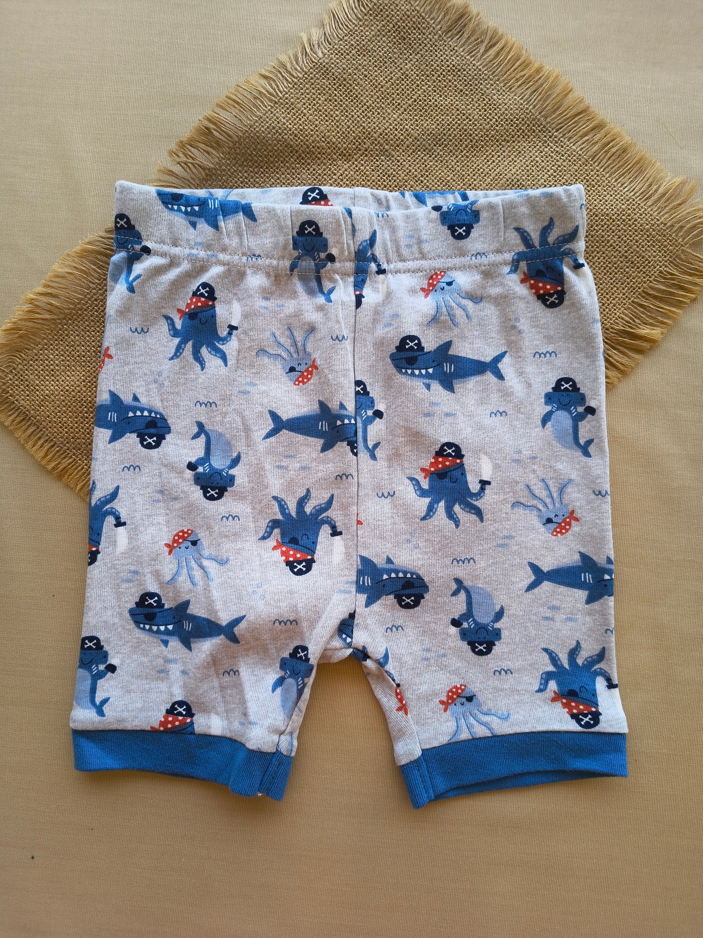 Octo Grey cotton shorts