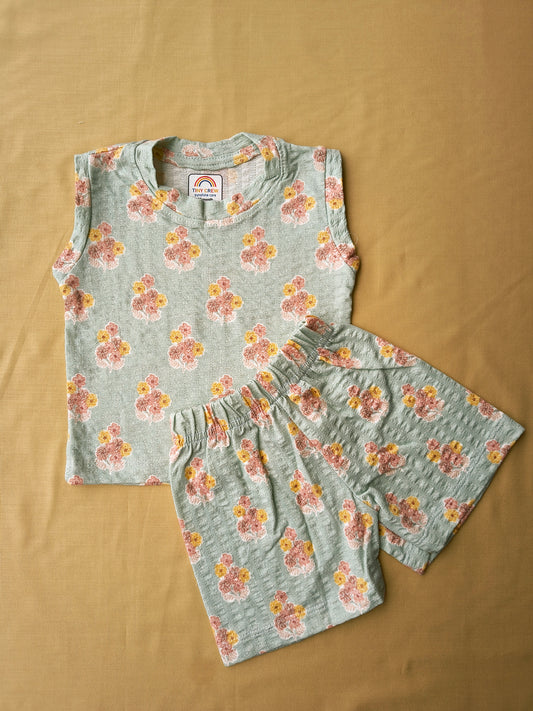 Sleeveless cotton co ords set