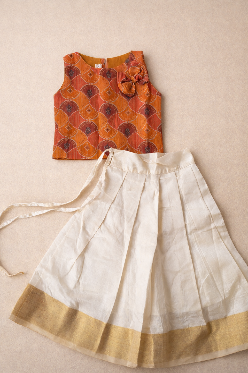 Skirt and top set