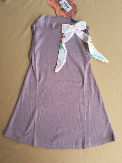 Mauve long frock with bloomer