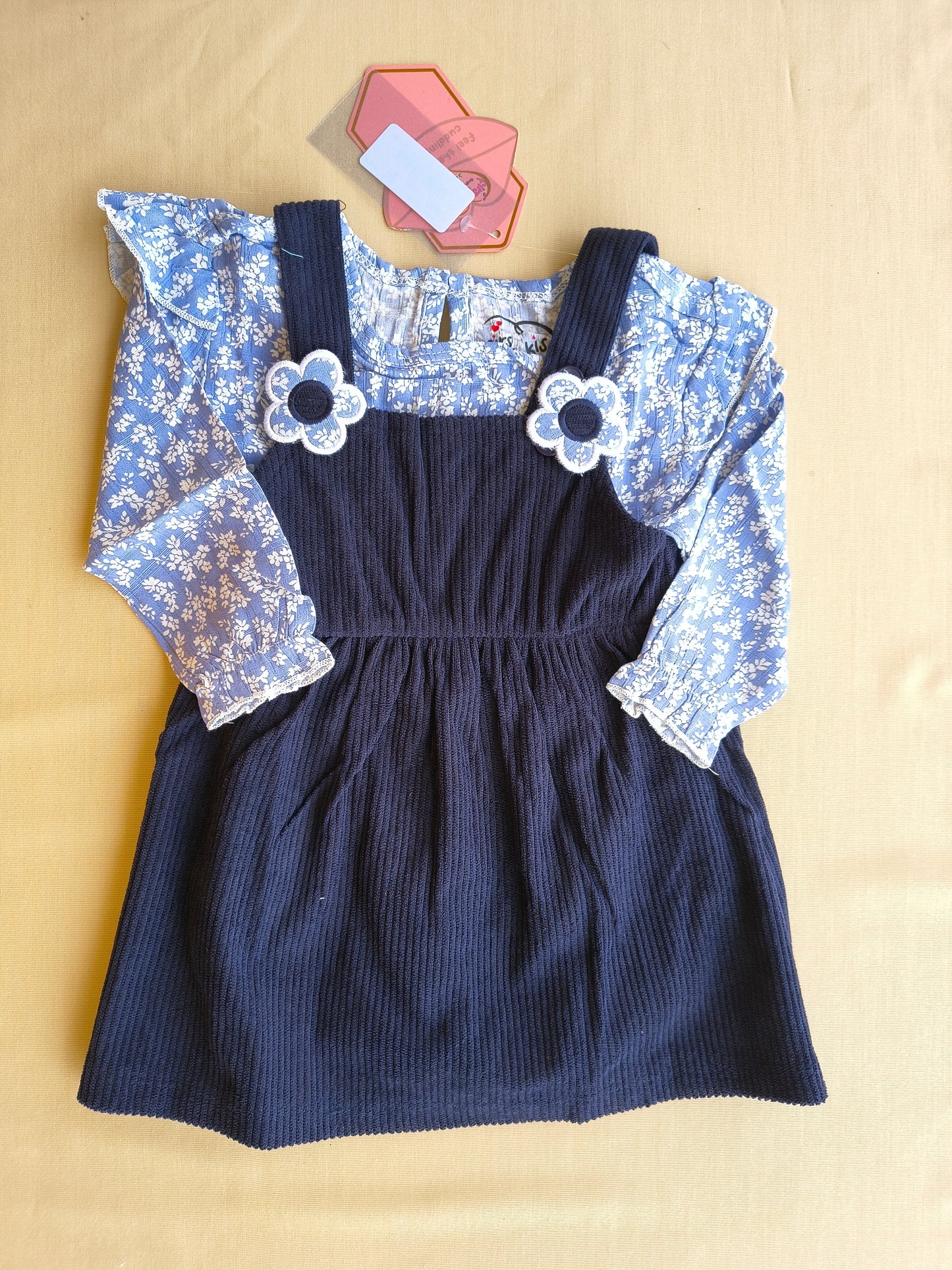 Navy 2 pieces  Dungree Set
