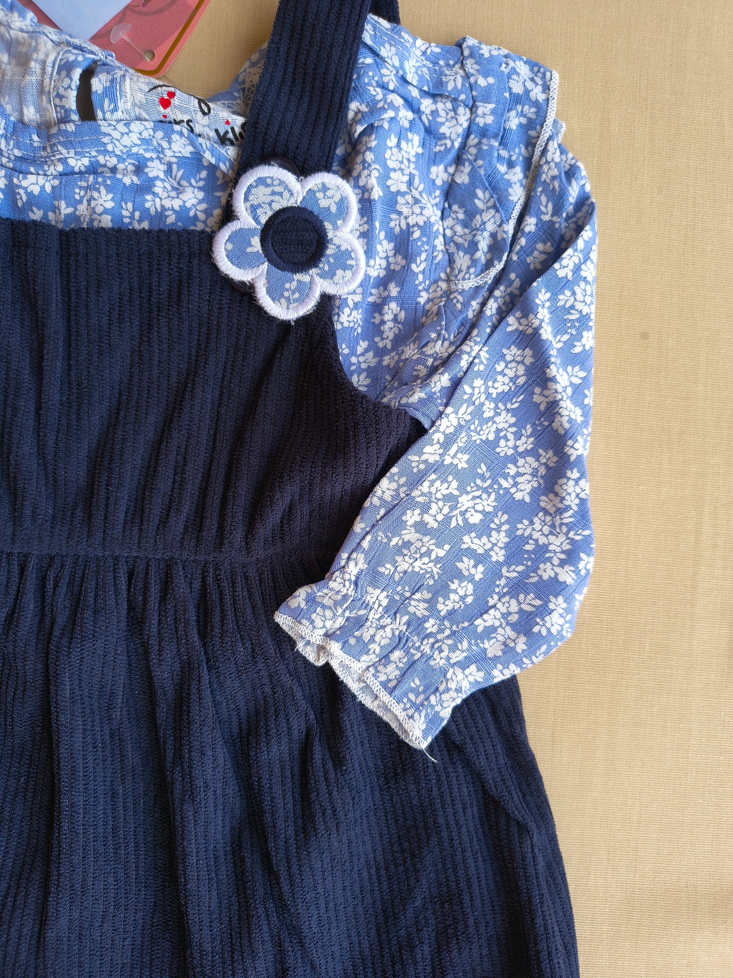 Navy 2 pieces  Dungree Set