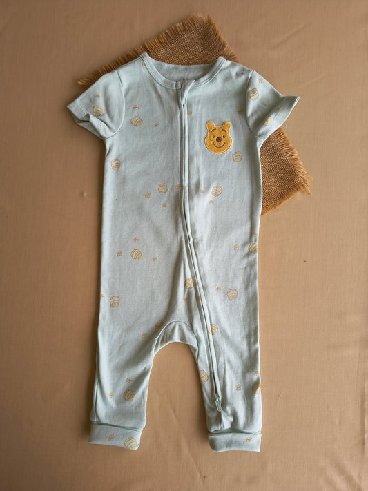 Honey pooh mint Footless jumpsuits