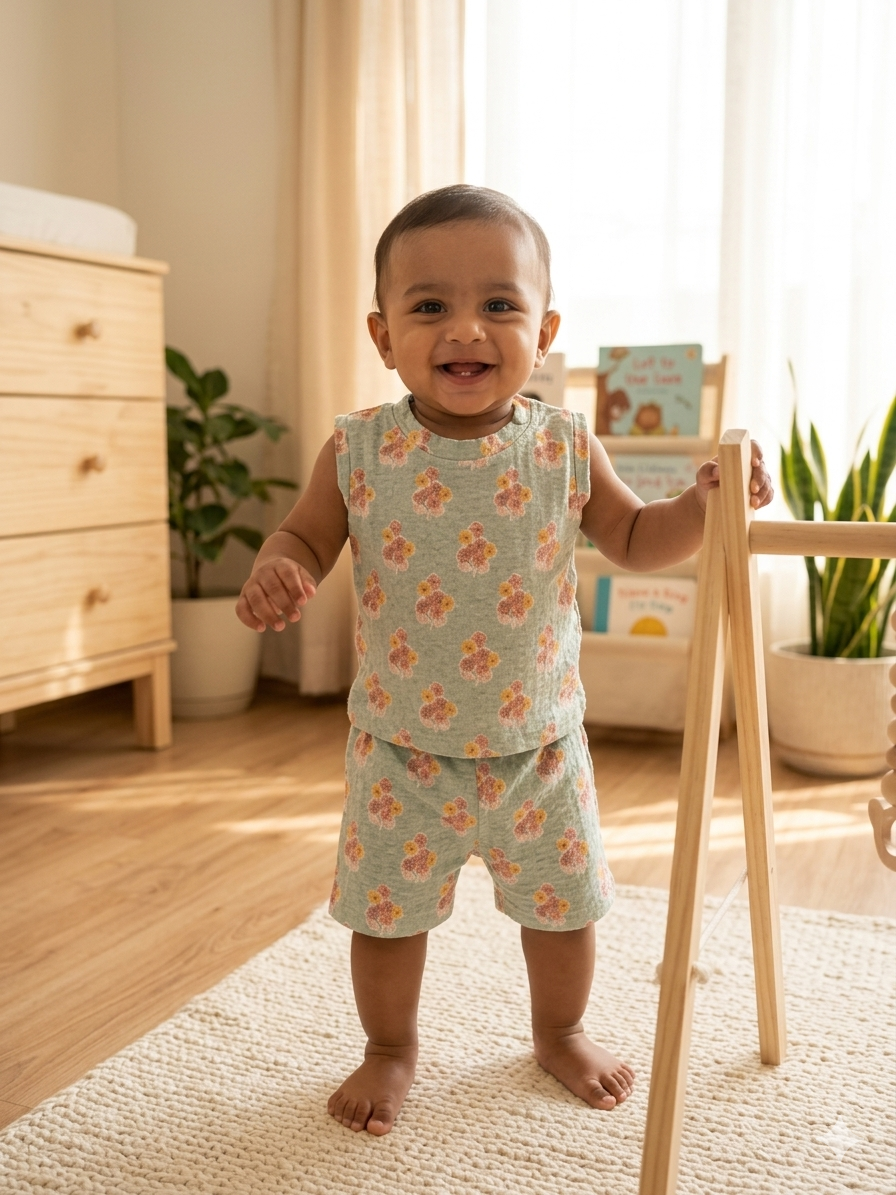 Sleeveless cotton co ords set