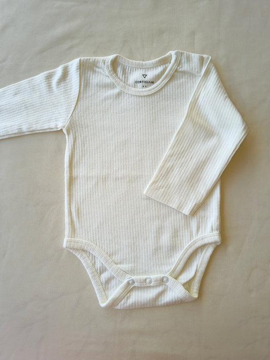 Cream branded body suit