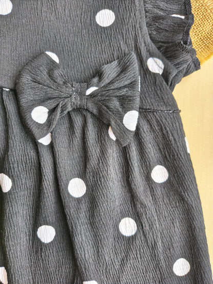 Polka Black Frock