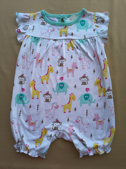 Cute animals half romper