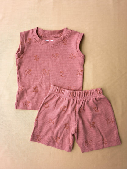 Sleeveless cotton co ords set