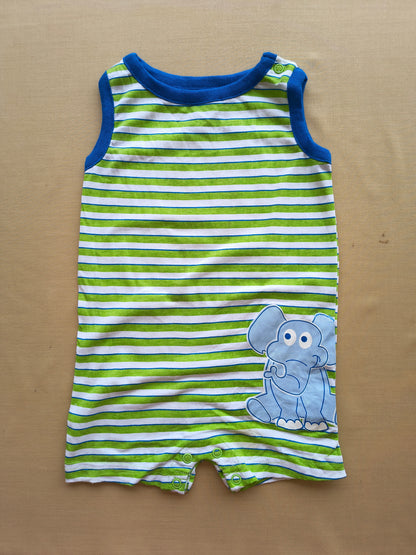 Playful Elephant Half romper
