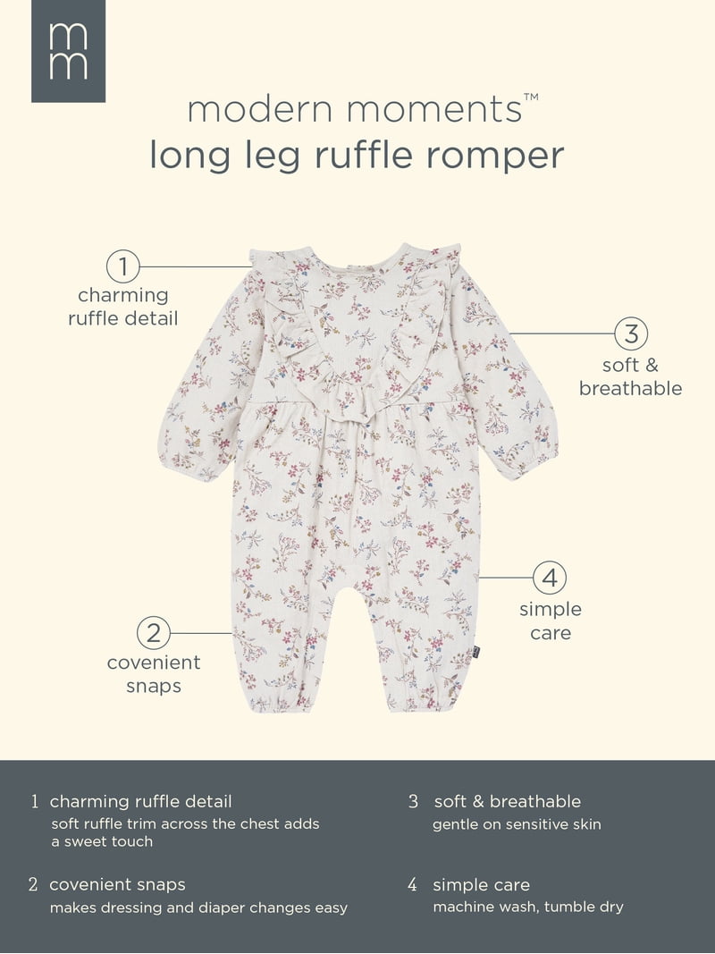 Ruffle Floral romper dress