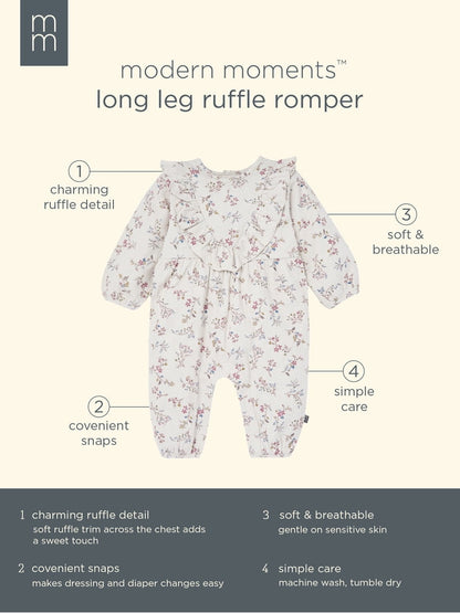 Ruffle Floral romper dress