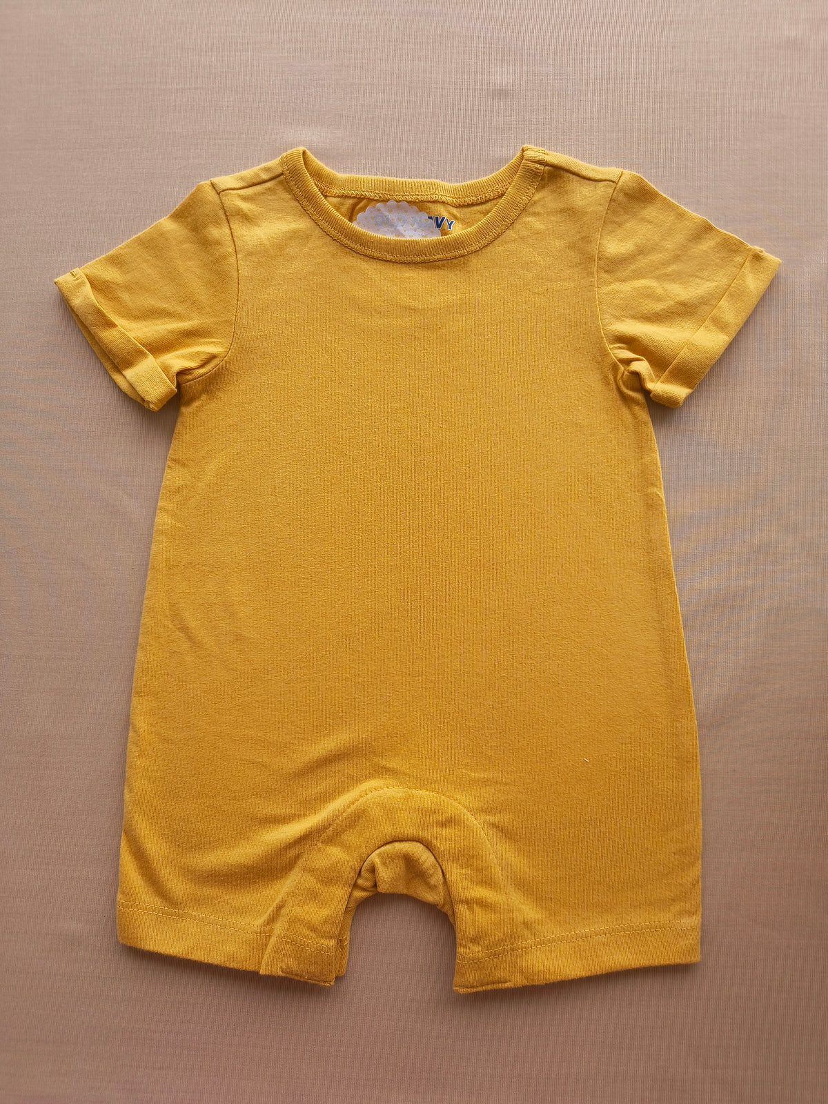 Mustard Baby half romper